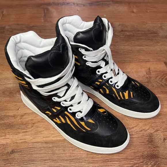 HOGAN ITALY🇮🇹MADE Katie Grand Loves High Top Sneakers Soft Leather Size 38